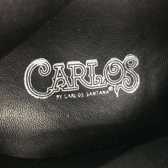 Carlos Santana black velour boots - Picture 6 of 7